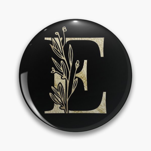 Item preview, E Gold Letter designed and sold by HintofNature.