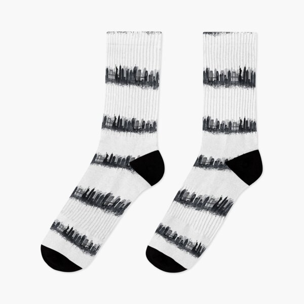 Item preview,  New York City Skyline Black White Watercolor by Zouzounio Art designed and sold by zouzounioart.