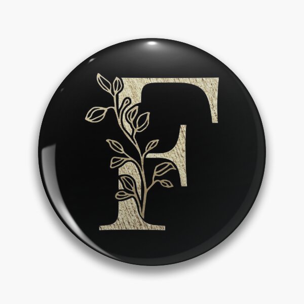 Item preview, F Golden Letter designed and sold by HintofNature.