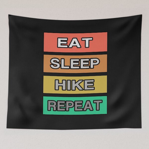 Aperçu de l'œuvre Mangez Sleep Hike Répétez RETRO créée et vendue par teledesign.