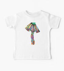 Glückliche Ballerina Baby T-Shirt