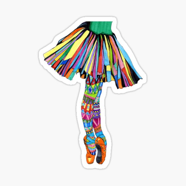 Happy Ballerina Sticker