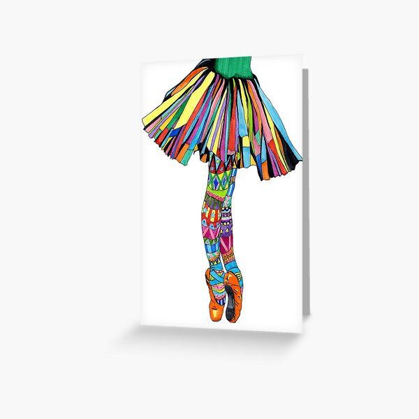 Happy Ballerina Greeting Card