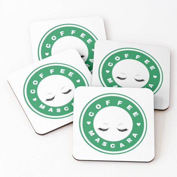 Item preview, Coffee and mascara are all I need - Green white designed and sold by IndieSoul by Kay.