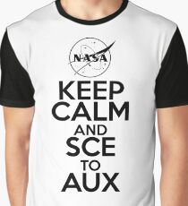 Keep Calm and SCE to AUX Graphic T-Shirt