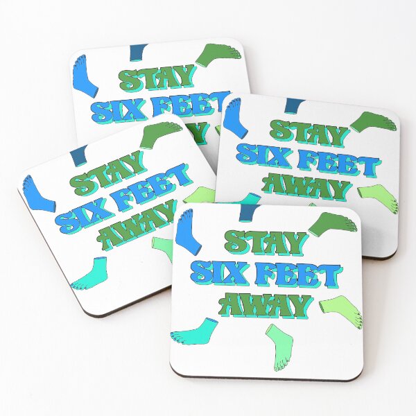 Item preview, Stay 6 Feet Away: Blue Green designed and sold by bexsimone.