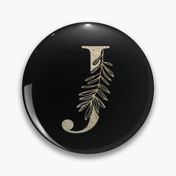 Item preview, J Golden Letter designed and sold by HintofNature.