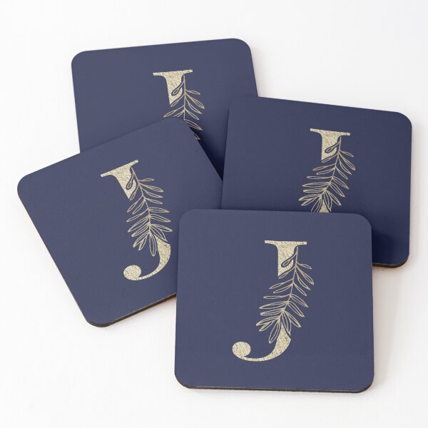 Item preview, J Golden Letter designed and sold by HintofNature.