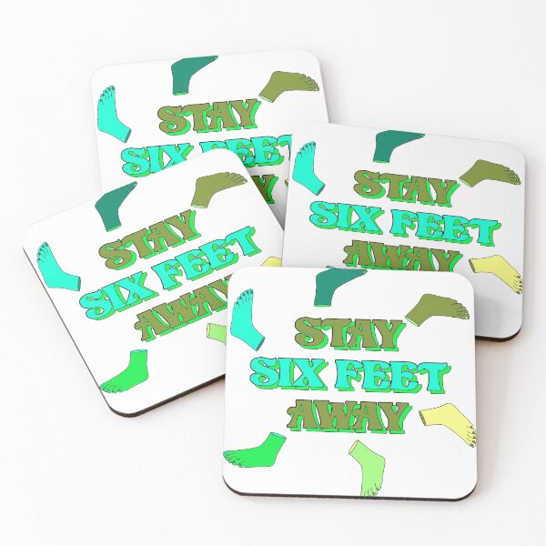 Item preview, Stay 6 Feet Away: Yellow Green designed and sold by bexsimone.