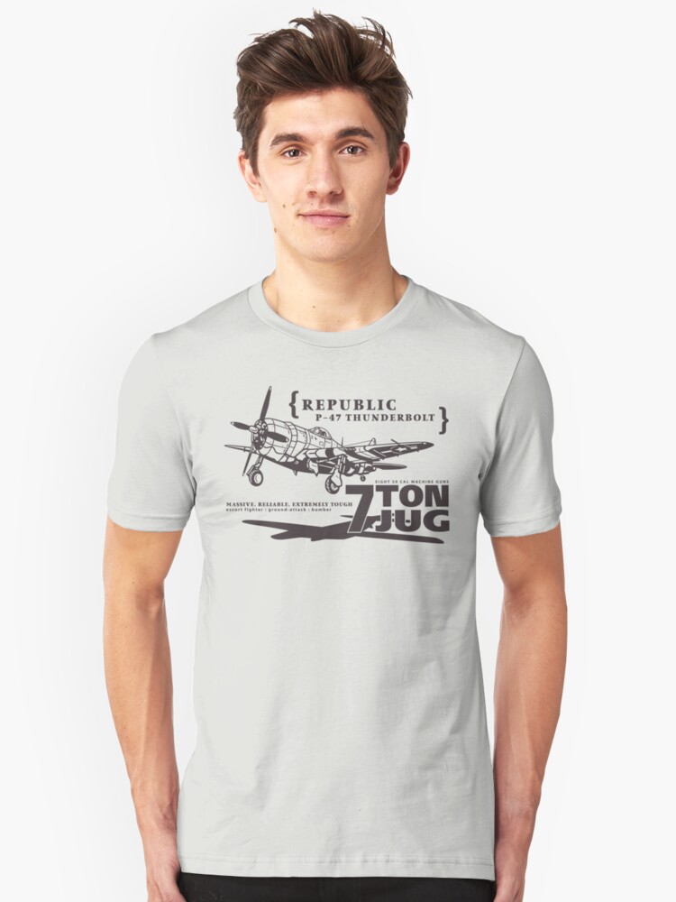 Alternate view of P-47 Thunderbolt Slim Fit T-Shirt