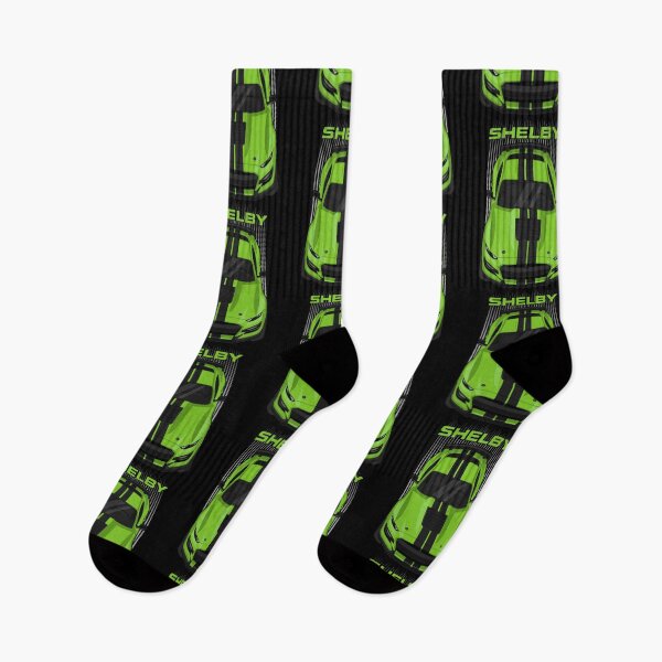 Item preview, Ford Mustang Shelby GT500 2020-2021 - Grabber Lime - Black Stripes designed and sold by V8social.