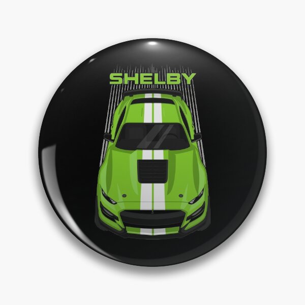 Item preview, Ford Mustang Shelby GT500 2020-2021 - Grabber Lime - White Stripes designed and sold by V8social.