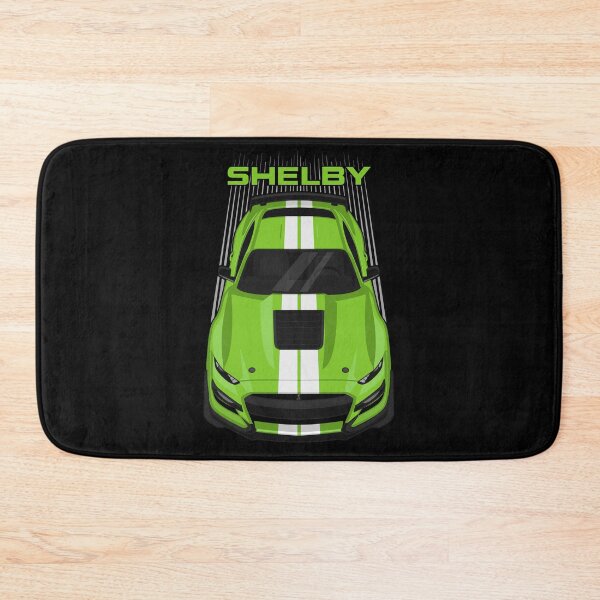 Item preview, Ford Mustang Shelby GT500 2020-2021 - Grabber Lime - White Stripes designed and sold by V8social.