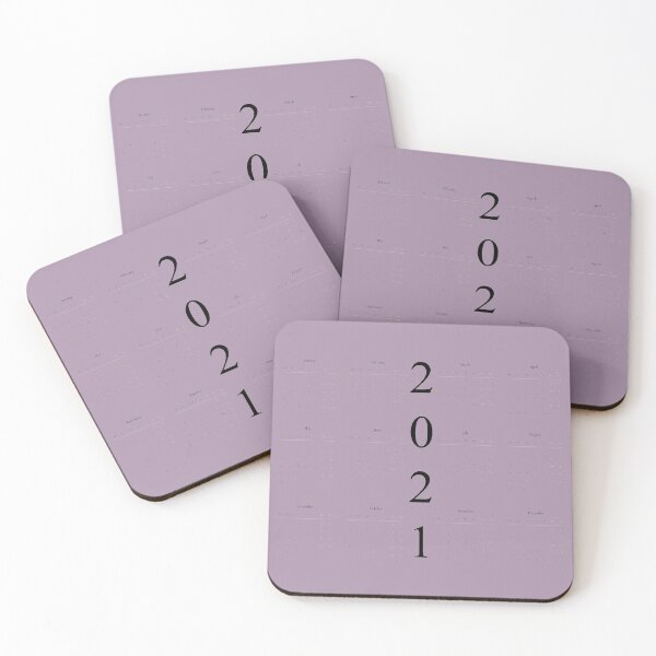 Item preview, 2021 Calendar- light purple background-starting Monday designed and sold by CSouissi.