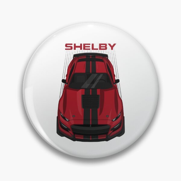Item preview, Ford Mustang Shelby GT500 2020-2021 - Rapid Red - Black Stripes designed and sold by V8social.