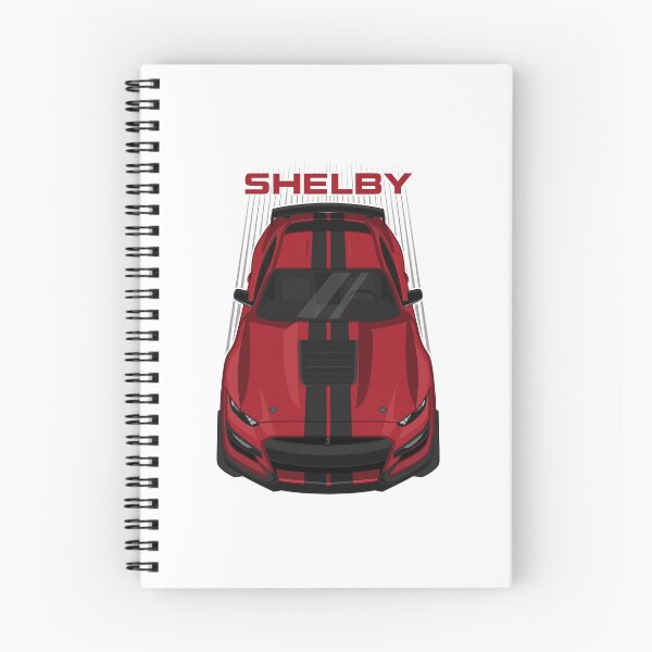 Item preview, Ford Mustang Shelby GT500 2020-2021 - Rapid Red - Black Stripes designed and sold by V8social.