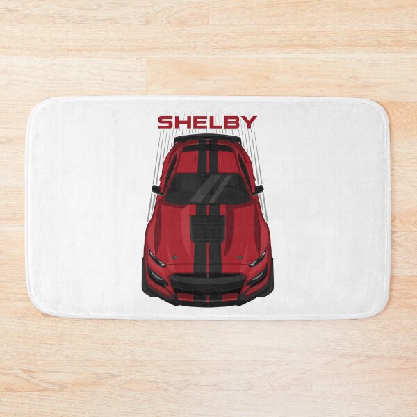 Item preview, Ford Mustang Shelby GT500 2020-2021 - Rapid Red - Black Stripes designed and sold by V8social.