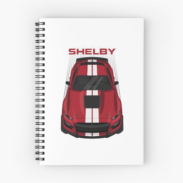 Item preview, Ford Mustang Shelby GT500 2020-2021 - Rapid Red - White Stripes designed and sold by V8social.