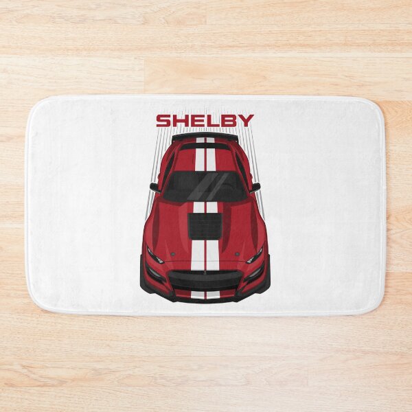 Item preview, Ford Mustang Shelby GT500 2020-2021 - Rapid Red - White Stripes designed and sold by V8social.