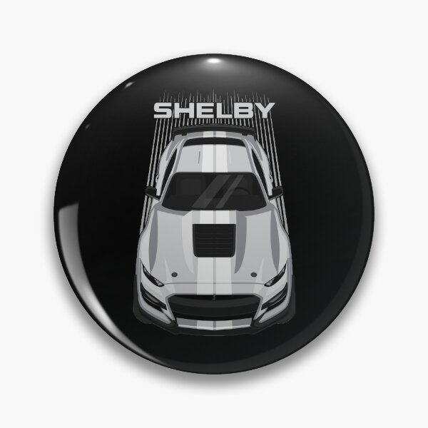 Item preview, Ford Mustang Shelby GT500 2020-2021 - Silver - White Stripes designed and sold by V8social.