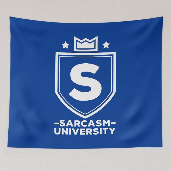 Item preview, Sarcasm University Funny Logo #1 designed and sold by SalahBlt.