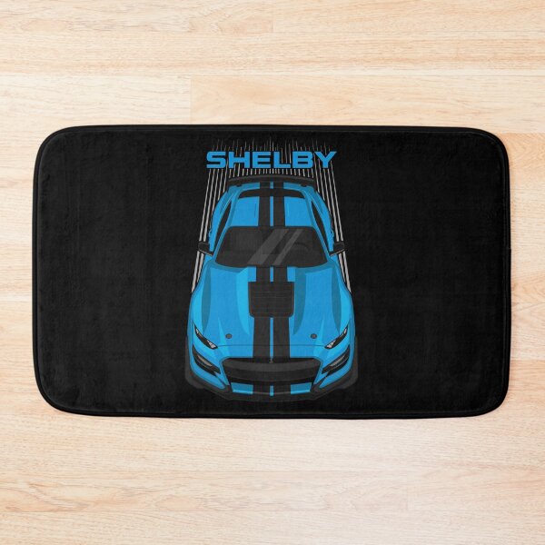 Item preview, Ford Mustang Shelby GT500 2020-2021 - Velocity Blue - Black Stripes designed and sold by V8social.