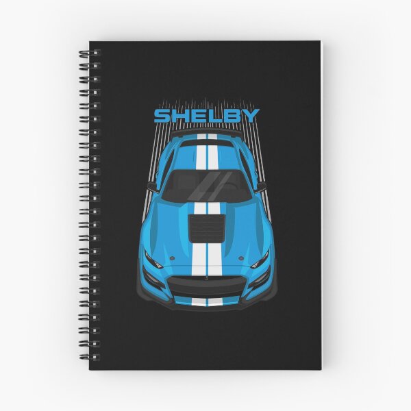 Item preview, Ford Mustang Shelby GT500 2020-2021 - Velocity Blue - White Stripes designed and sold by V8social.
