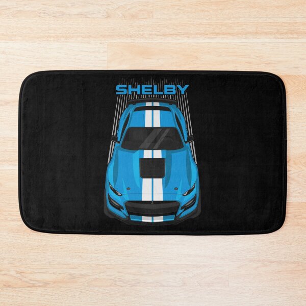 Item preview, Ford Mustang Shelby GT500 2020-2021 - Velocity Blue - White Stripes designed and sold by V8social.