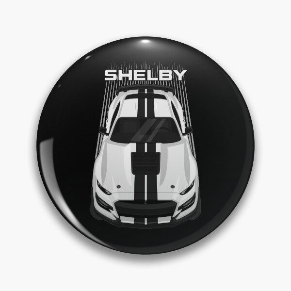 Item preview, Ford Mustang Shelby GT500 2020-2021 - White - Black Stripes designed and sold by V8social.