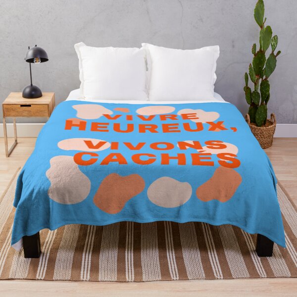 Item preview, Depression Life Quotes Vivre Heureux Vivons Cachés designed and sold by wodra.