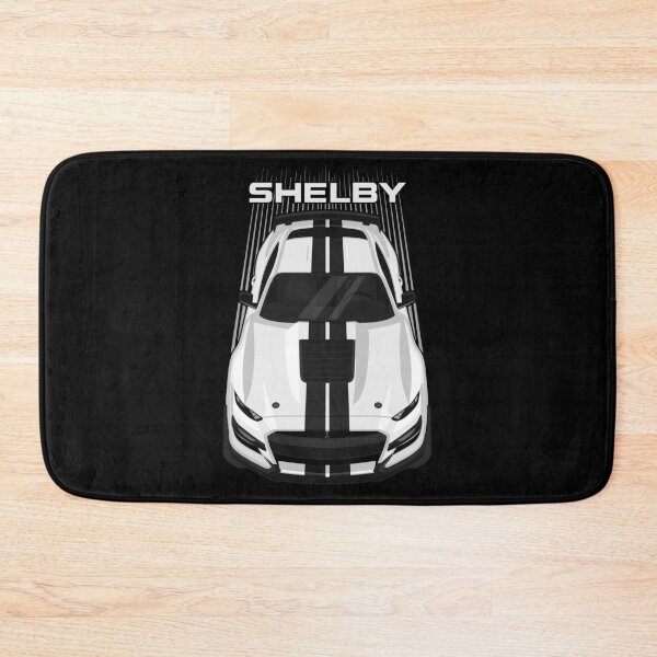 Item preview, Ford Mustang Shelby GT500 2020-2021 - White - Black Stripes designed and sold by V8social.