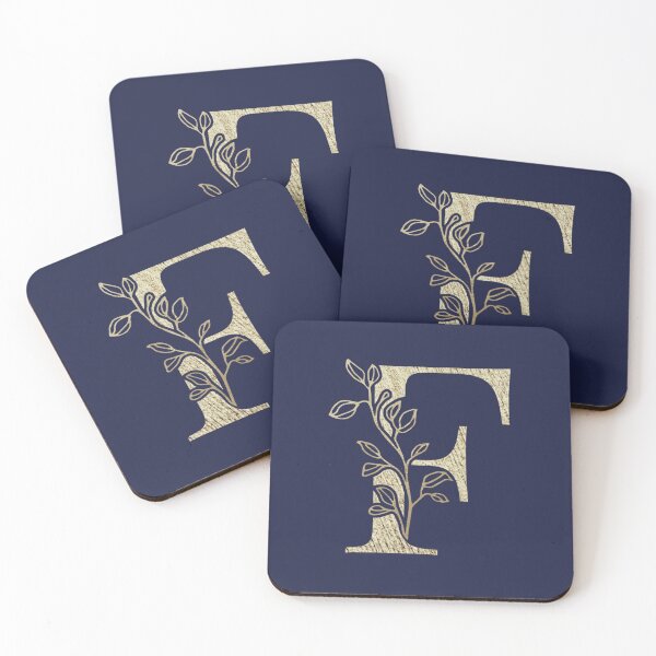 Item preview, F Golden Letter designed and sold by HintofNature.