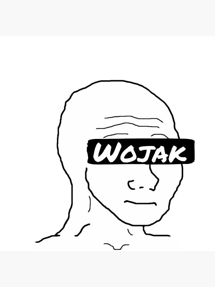 Doomer Wojak | Funny Meme | Art Board Print