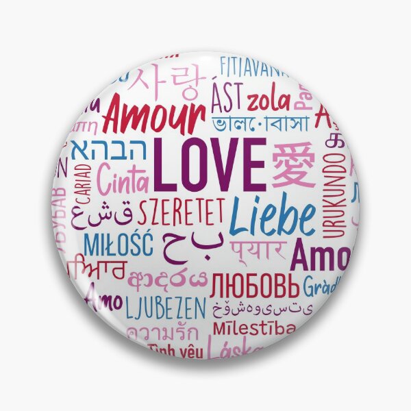 Item preview, Love in Many Languages | Valentine's Day Word Art designed and sold by SLAG-Creative.