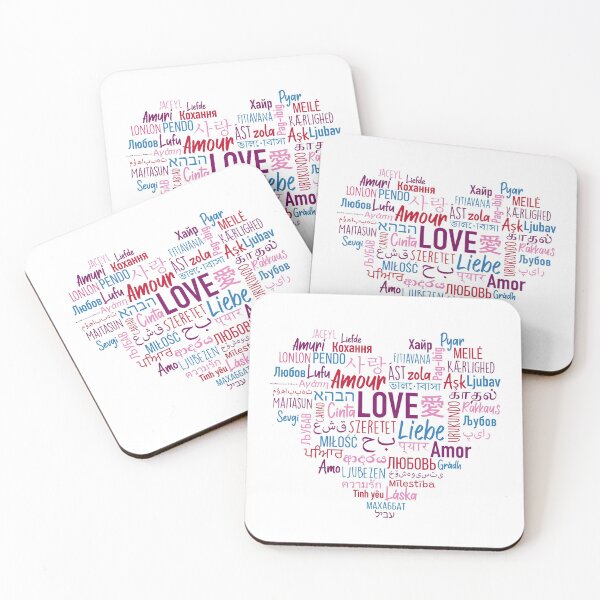 Item preview, Love in Many Languages | Valentine's Day Word Art designed and sold by SLAG-Creative.