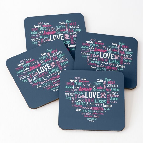 Item preview, Love in Many Languages | Valentine's Day Word Art designed and sold by SLAG-Creative.