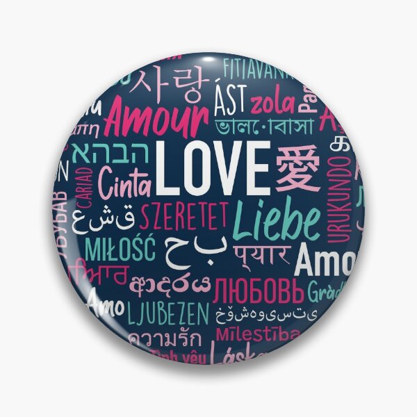 Item preview, Love in Many Languages | Valentine's Day Word Art designed and sold by SLAG-Creative.