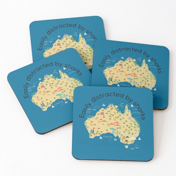 Item preview, Easily distracted by sharks designed and sold by Ayurveda Fun Store.