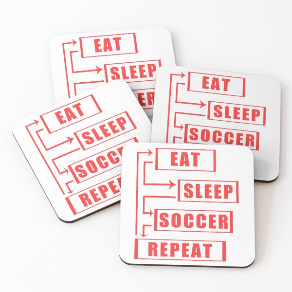 Item preview, Eat Sleep Soccer Repeat designed and sold by teledesign.
