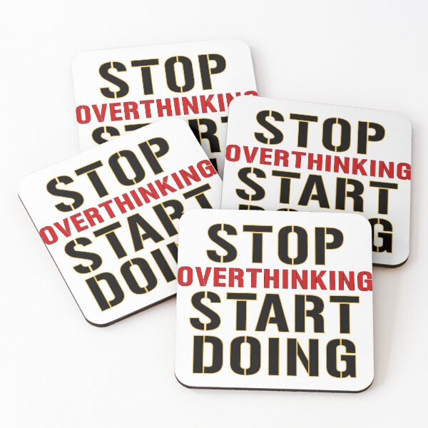Item preview, Stop Overthinking Start doing designed and sold by MagicSpread.