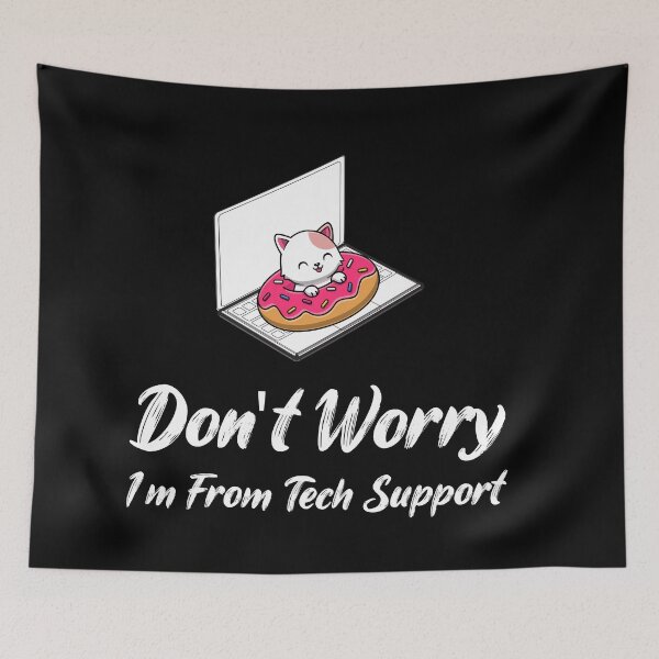 Item preview, Funny Saying Don't Worry I'm From Tech Support Cat Owner -  Help Desk Men designed and sold by WhiteTears.