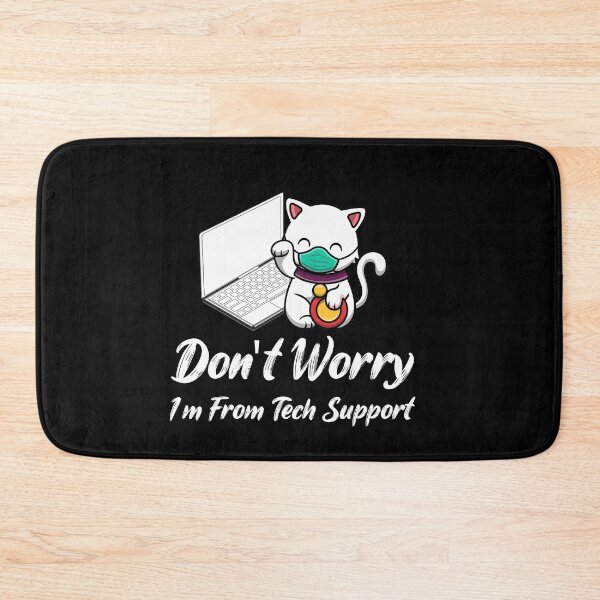 Item preview, Funny Saying Don't Worry I'm From Tech Support Cat Owner -  sysadmin gift - Help Desk gift designed and sold by WhiteTears.
