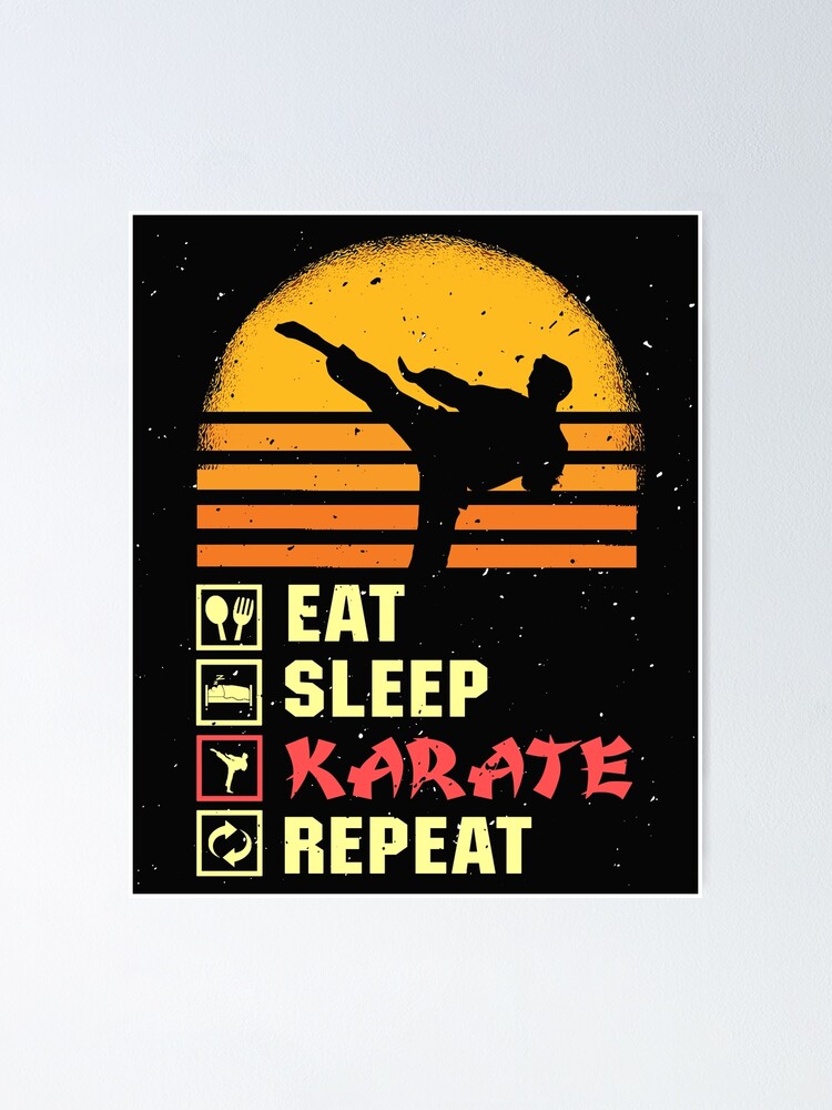 "Martial Arts Self Defence Karate Girl Karate Boy Bonsai" Poster by