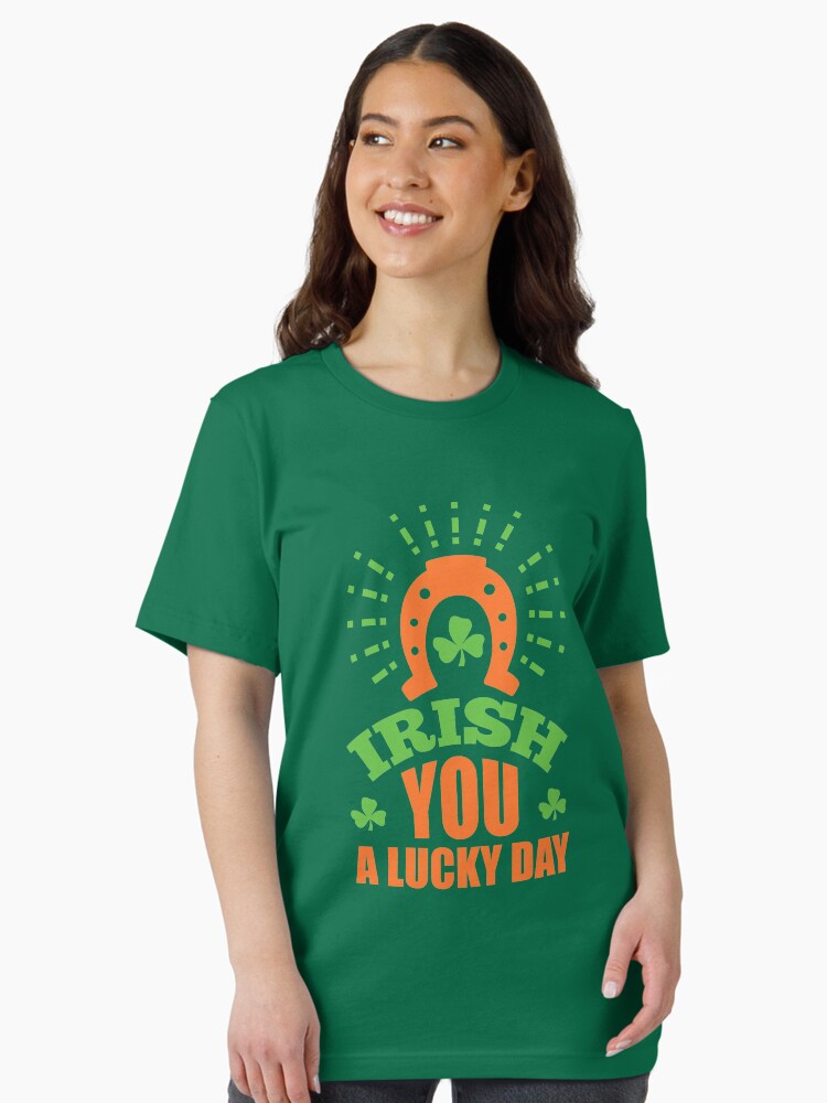 Thumbnail 2 of 7, Essential T-Shirt, St. Patrick's Day: Irish you a lucky day designed and sold by nektarinchen.