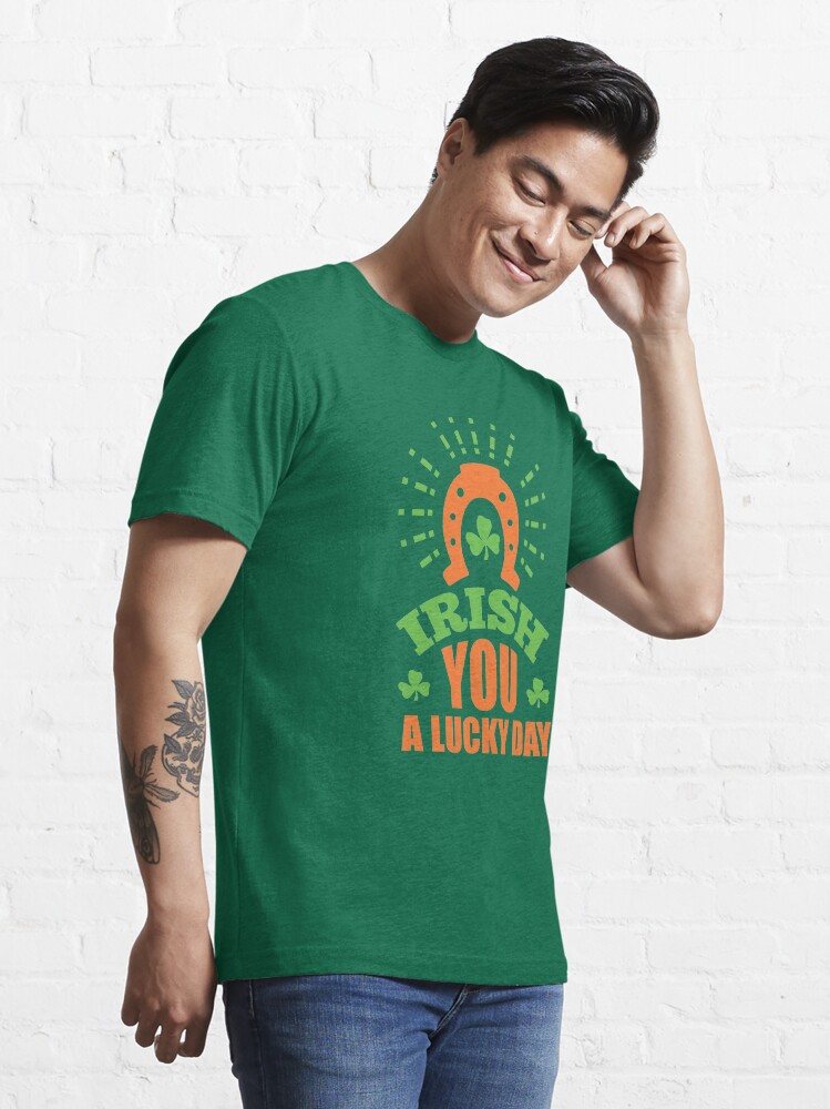 Alternate view of St. Patrick's Day: Irish you a lucky day Essential T-Shirt