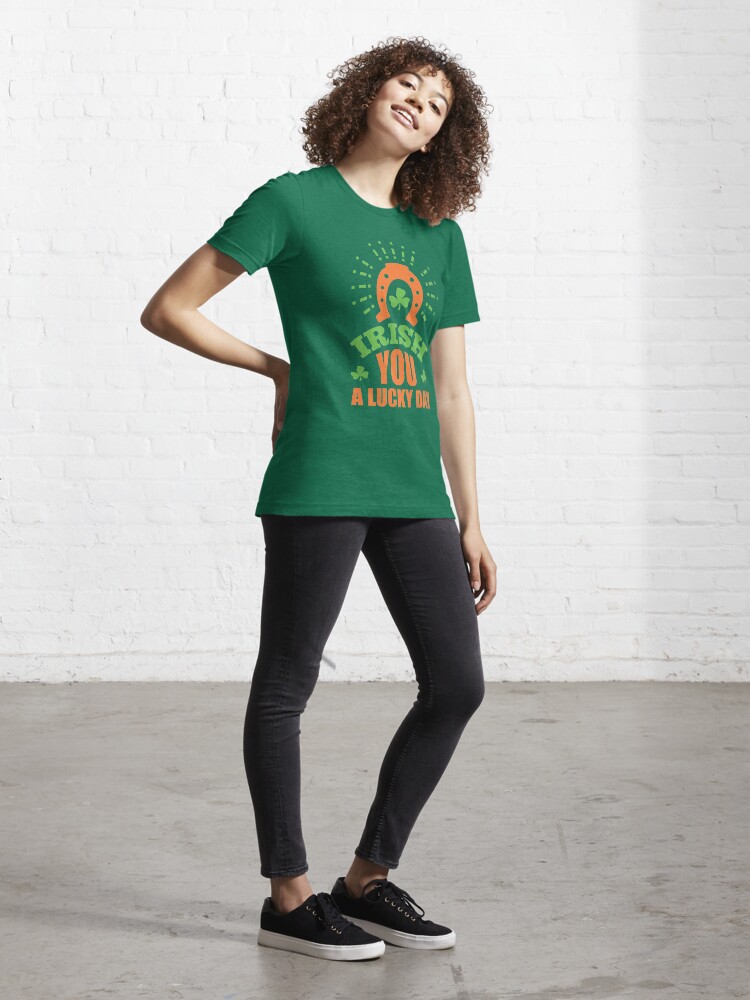 Alternate view of St. Patrick's Day: Irish you a lucky day Essential T-Shirt