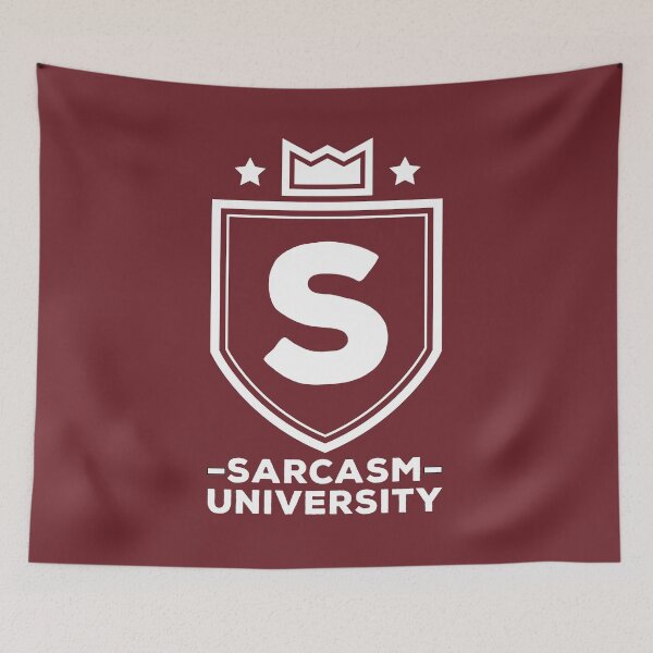 Item preview, Sarcasm University Funny Logo #3 designed and sold by SalahBlt.