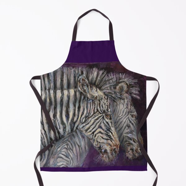 Item preview, Painting with two zebras on a bright purple background. African animals series-beautiful and stylish zebras. designed and sold by Elena Reutova.