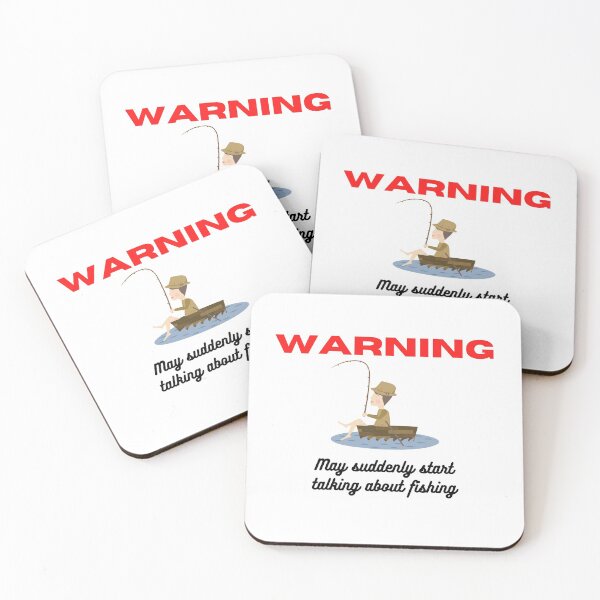 Item preview, Warning may suddenly start talking about fishing designed and sold by Cheffsspecials.