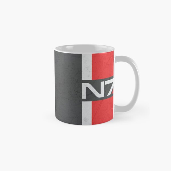 Mass Effect N7 Stripe 11 Oz and 15 Oz Mugs N7 Logo Mugs 